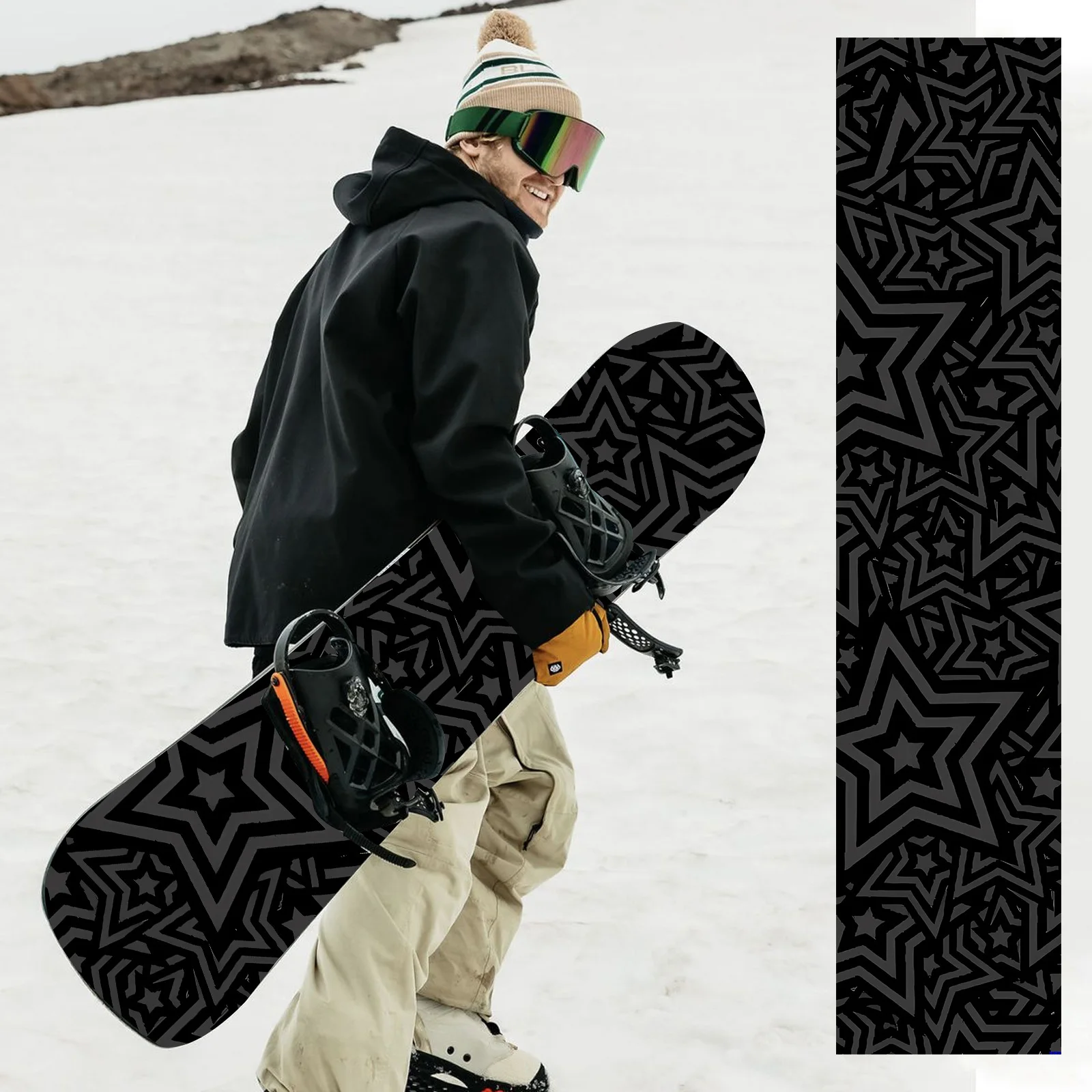 1 large dark star tide cool pattern snowboard sticker, snowboard decorative sticker, creative design PVC material, ski equipment
1 large dark star tide cool pattern snowboard sticker, snowboard decorative sticker, creative design PVC material, ski equipment