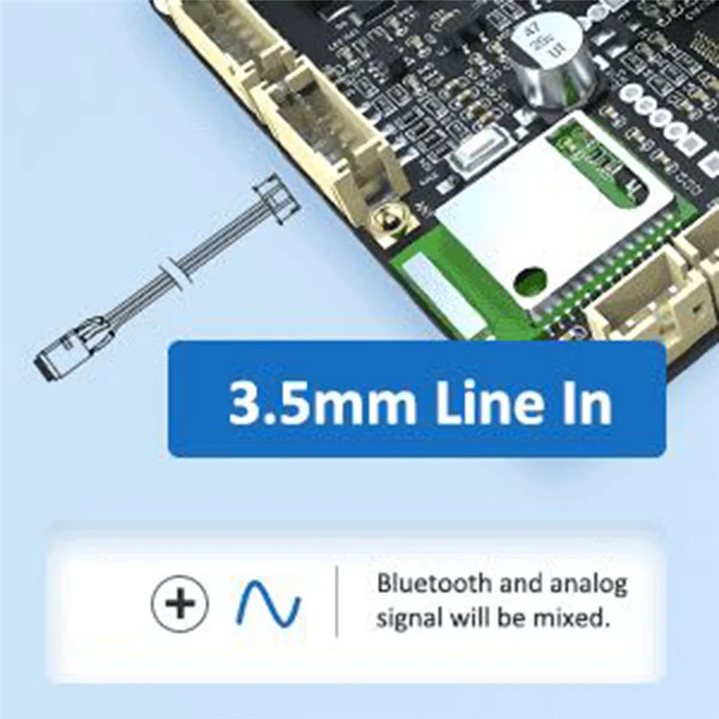 ELECT-D Audio Amplifier Board Audio Amplifier Board 2 X 50 Watt Class QCC3034 & ADAU1701 DSP - JAB3 Bluetooth 5.0 Home Speaker D
ELECT-D Audio Amplifier Board Audio Amplifier Board 2 X 50 Watt Class QCC3034 & ADAU1701 DSP - JAB3 Bluetooth 5.0 Home Speaker D