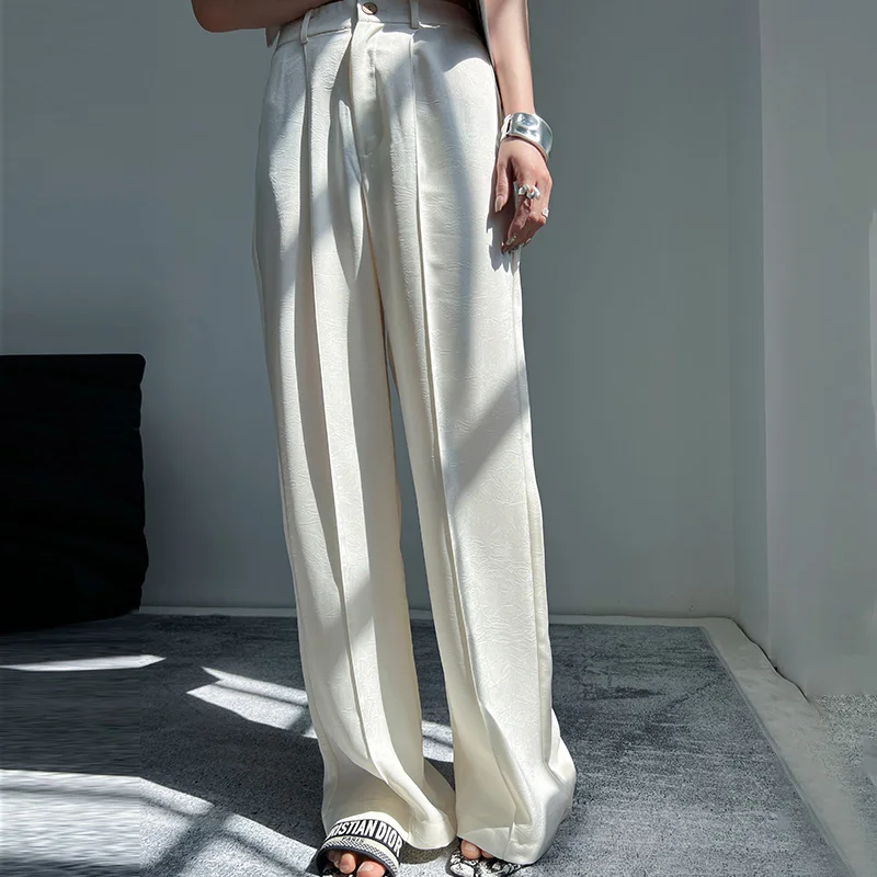 Women's silk trousers, cool, wide-leg pants, loose, floral, 2025 spring and summer new
Women's silk trousers, cool, wide-leg pants, loose, floral, 2025 spring and summer new