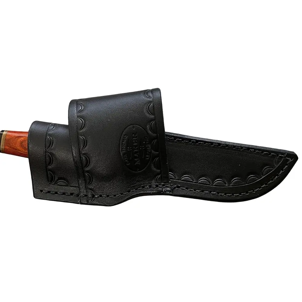 Carl Thomas Custom Leather Knife Sheath Fits Bu 102 Knife, Genuine Leather Fixed Blade Knife Holder, Black
Carl Thomas Custom Leather Knife Sheath Fits Bu 102 Knife, Genuine Leather Fixed Blade Knife Holder, Black