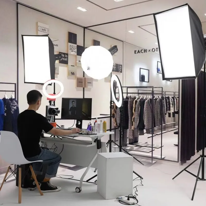 Live Stream Filling Light Set 200W LED Video Light With Softbox And Tripod Stand For Food Stream
Live Stream Filling Light Set 200W LED Video Light With Softbox And Tripod Stand For Food Stream