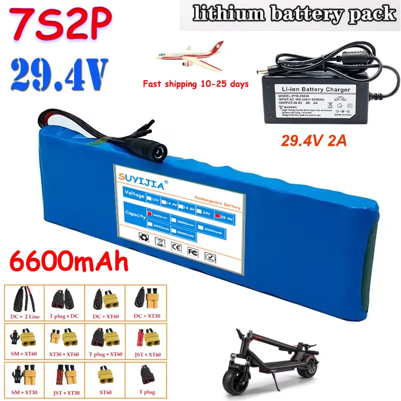 Batterie Lithium-ion Aste Pour Scooter Électrique, BMS Intégré, 18650 V, 29.4 MAh, 7S2P, 6600
Batterie Lithium-ion Aste Pour Scooter Électrique, BMS Intégré, 18650 V, 29.4 MAh, 7S2P, 6600