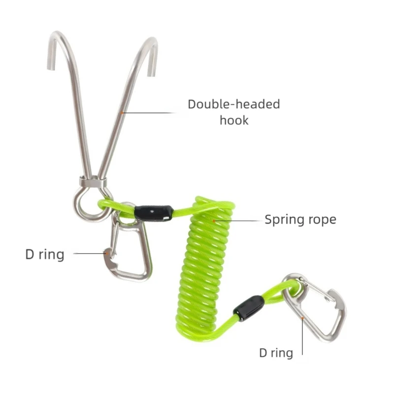 Diving Security Rope Double Hook Spring Mechanism Equipment for Strong Current
Diving Security Rope Double Hook Spring Mechanism Equipment for Strong Current