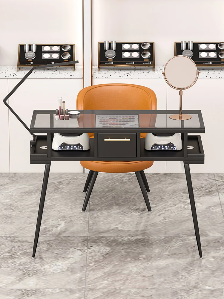 Mintailong Manicure Table Embedded Vacuum Cleaner Manicure Table and Chair Cover Light Luxury Simple Glass Manicure
Mintailong Manicure Table Embedded Vacuum Cleaner Manicure Table and Chair Cover Light Luxury Simple Glass Manicure