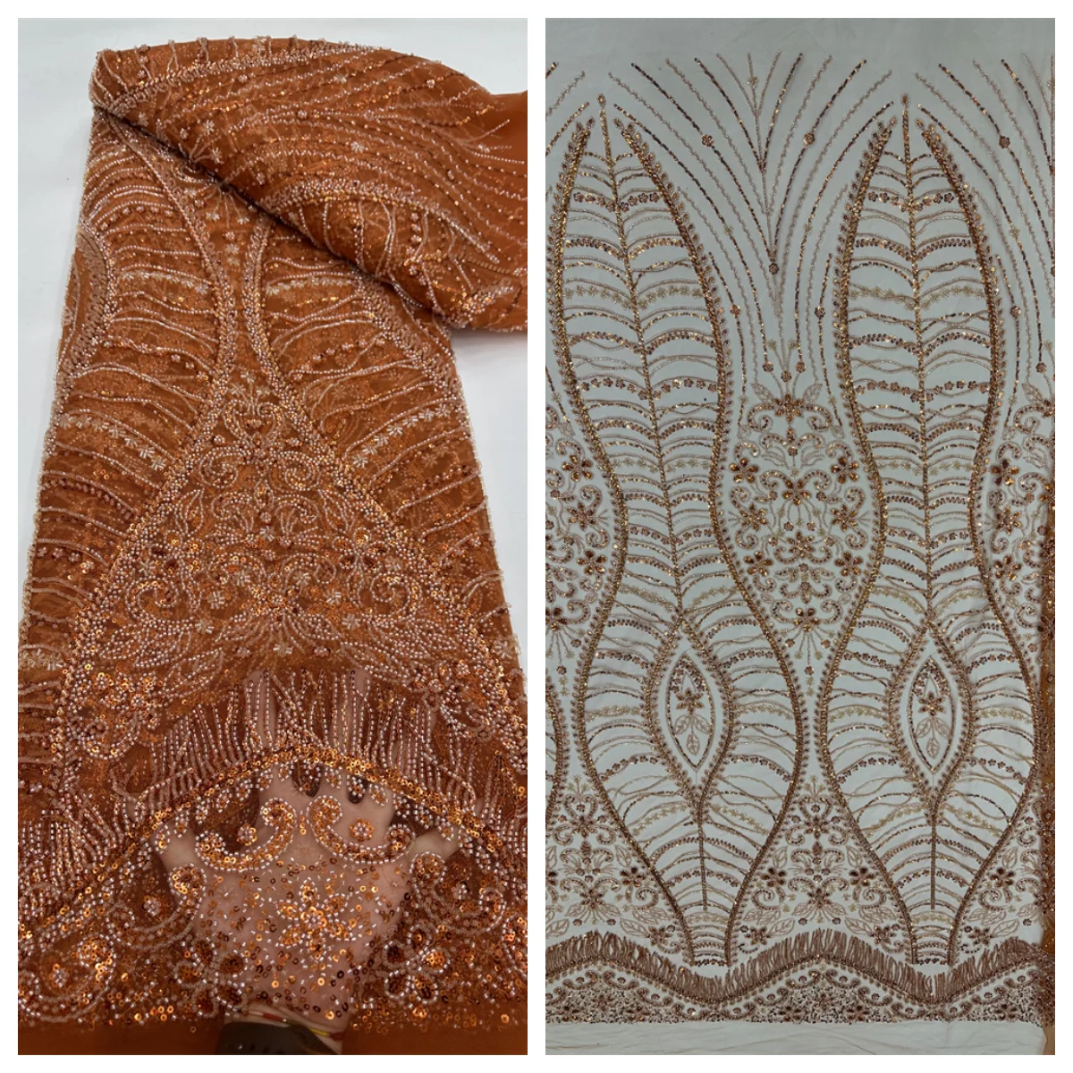 Hot Sale Exquisite Heavy Industry Luxury Quality Fabric Handmade Embroidery Net Lace Beads With For Making Women Wedding Dress
Hot Sale Exquisite Heavy Industry Luxury Quality Fabric Handmade Embroidery Net Lace Beads With For Making Women Wedding Dress