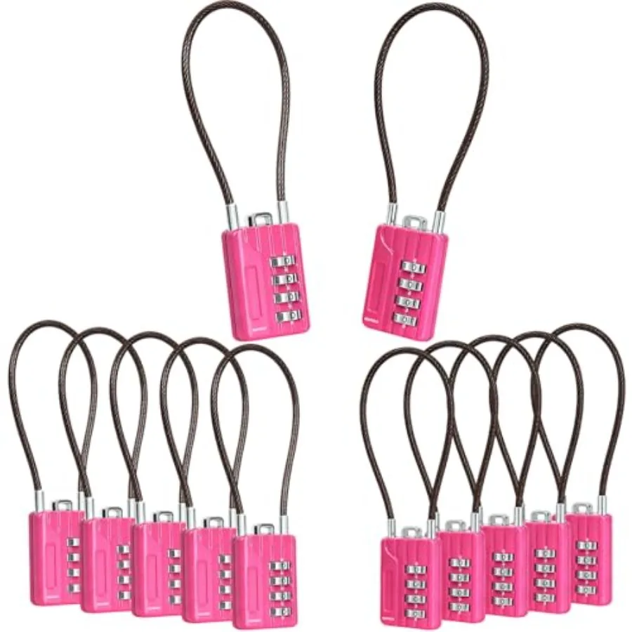 ® Resettable 4-Digit Combination Padlock 18cm Compact Vinyl Steel Cable Multipurpose Lock for Gym Locker Suitcase Mini Toolbox
® Resettable 4-Digit Combination Padlock 18cm Compact Vinyl Steel Cable Multipurpose Lock for Gym Locker Suitcase Mini Toolbox