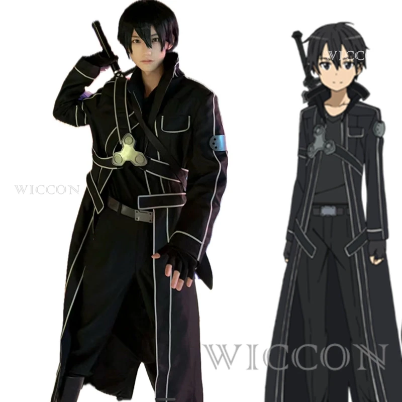 Anime Sword Art Online Cosplay Costumes Kirito Kazuto Kirigaya Jacket Halloween Costumes Robe Suit Wig Party A Uniform Colthing
Anime Sword Art Online Cosplay Costumes Kirito Kazuto Kirigaya Jacket Halloween Costumes Robe Suit Wig Party A Uniform Colthing