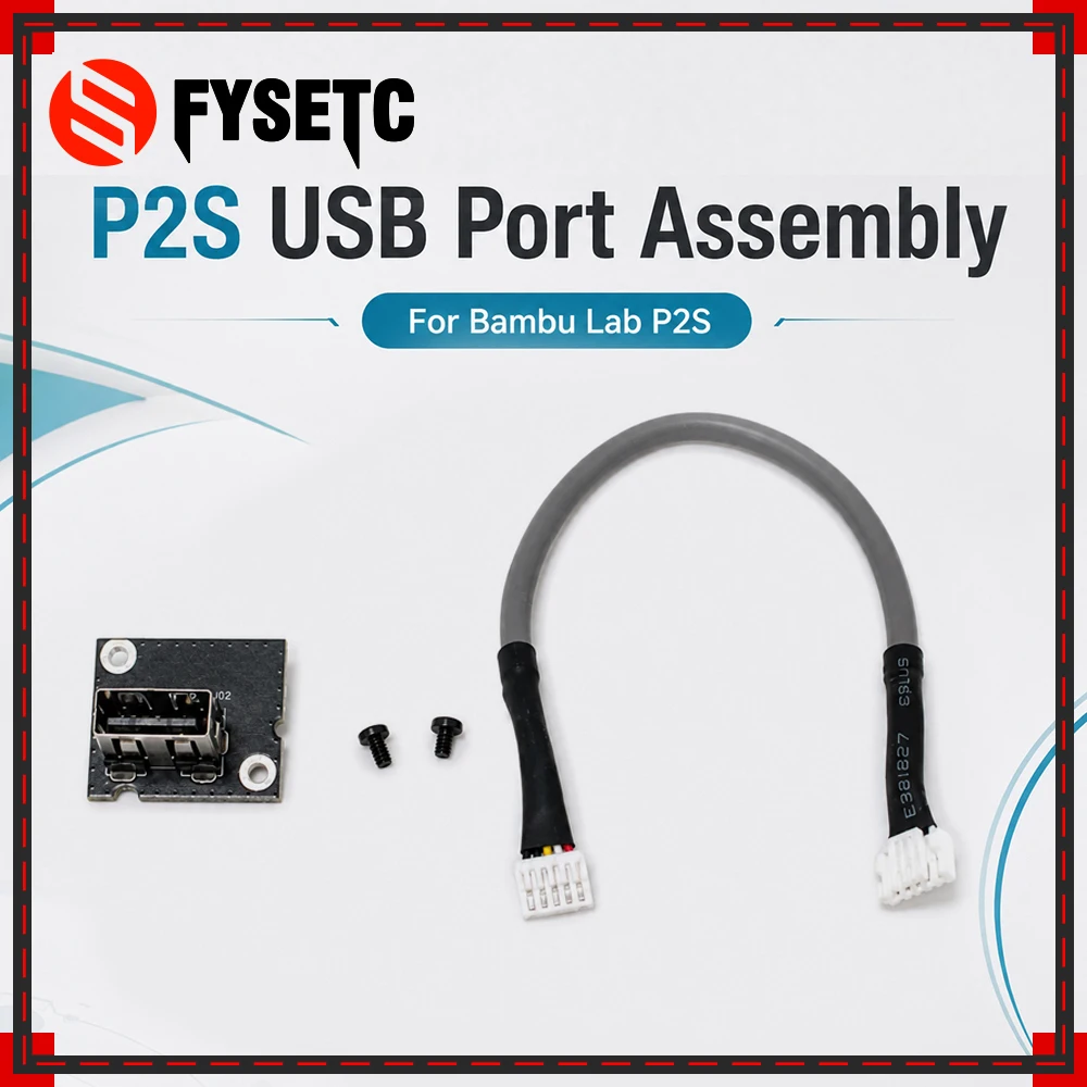 For Bambu Lab P2S 3D Printer USB Port Assembly Precision USB Interface Stable Connection And High Quality For 3D Printer Parts
For Bambu Lab P2S 3D Printer USB Port Assembly Precision USB Interface Stable Connection And High Quality For 3D Printer Parts