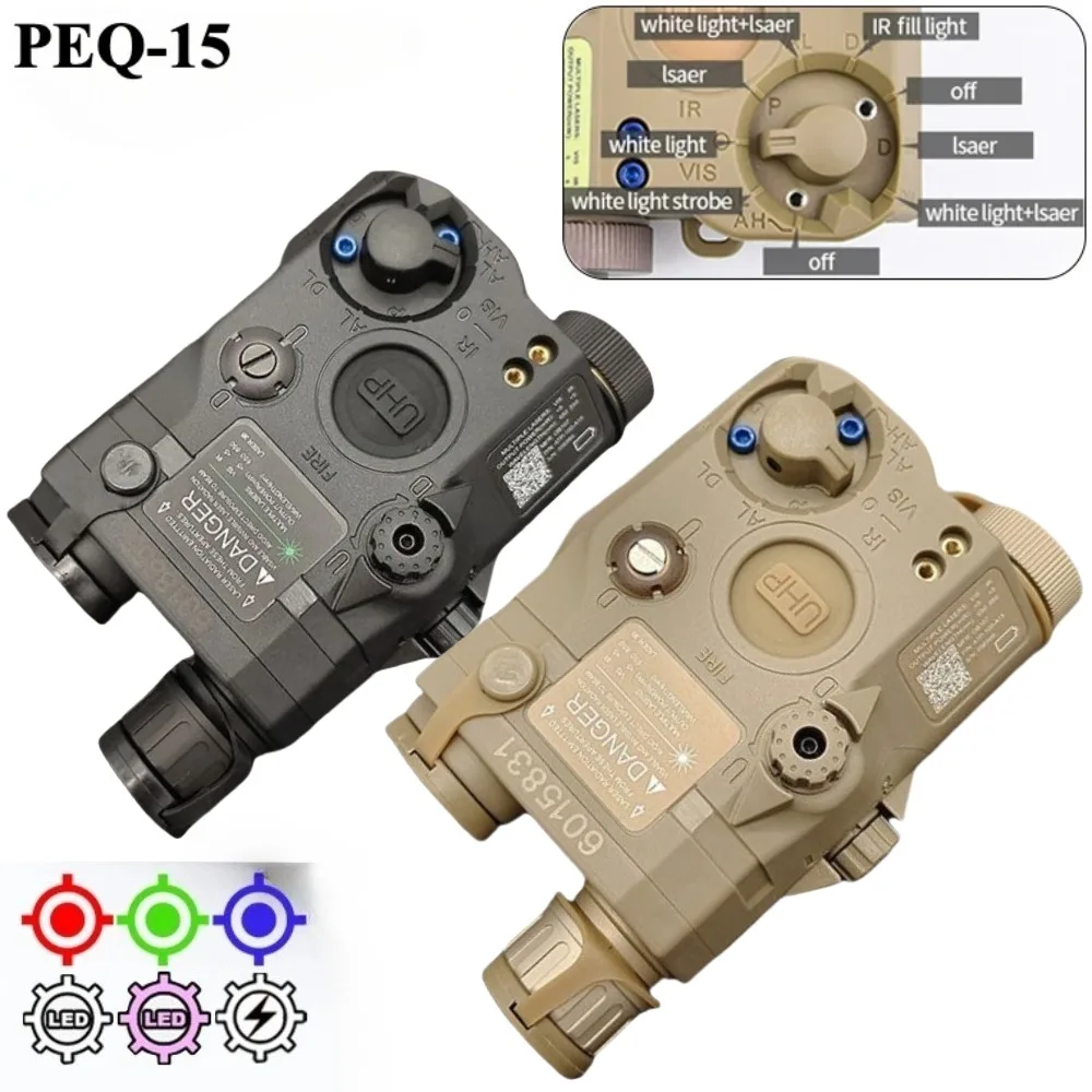 Tactical IR Fill Flashlight Red Green Dot PEQ15 Laser Airsoft Strobe White LED Hunting Weapon Light Switch Fixed Mount M300 M600
Tactical IR Fill Flashlight Red Green Dot PEQ15 Laser Airsoft Strobe White LED Hunting Weapon Light Switch Fixed Mount M300 M600