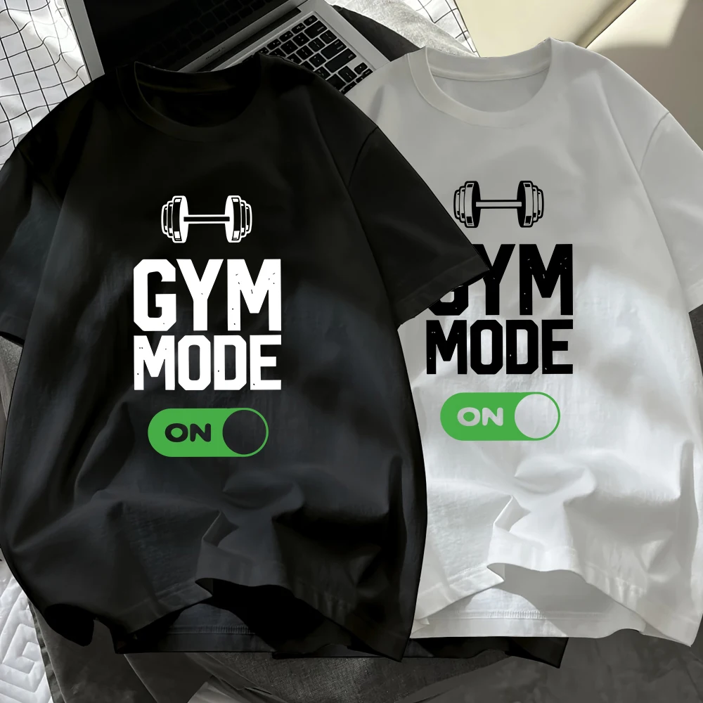 Gym Mode On Prints Cotton T-Shirts Mens Summer O-Neck Short Sleeve Black White Set Tees Soft Oversized Tops Basic Male Clothes
Gym Mode On Prints Cotton T-Shirts Mens Summer O-Neck Short Sleeve Black White Set Tees Soft Oversized Tops Basic Male Clothes