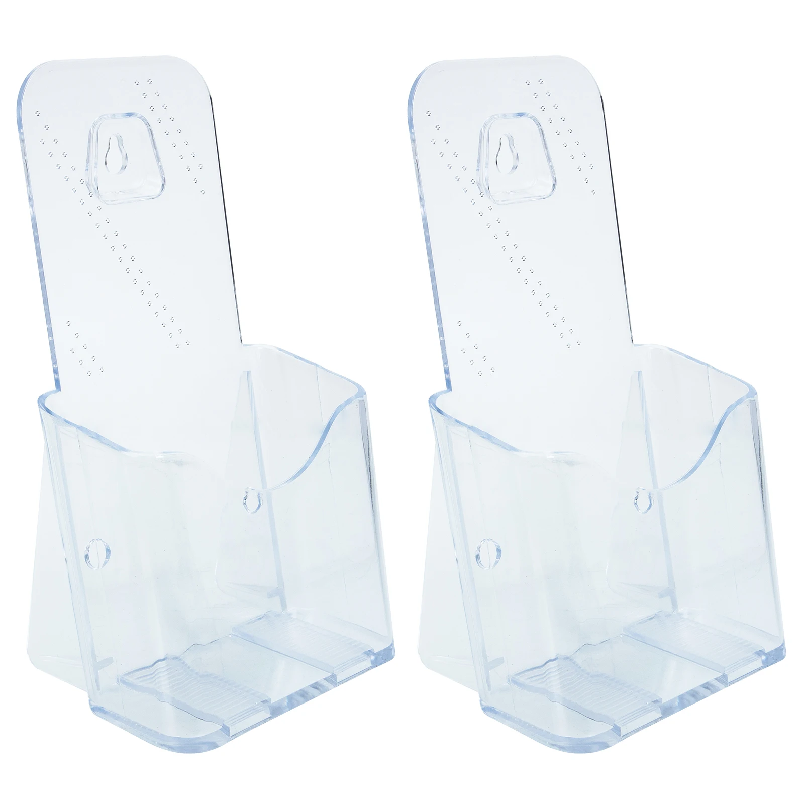 2Pcs A6 Transparent Acrylic Brochure Holder Literature Booklet Flyer Stand Display Wall Hangable Card Storage Document
2Pcs A6 Transparent Acrylic Brochure Holder Literature Booklet Flyer Stand Display Wall Hangable Card Storage Document
