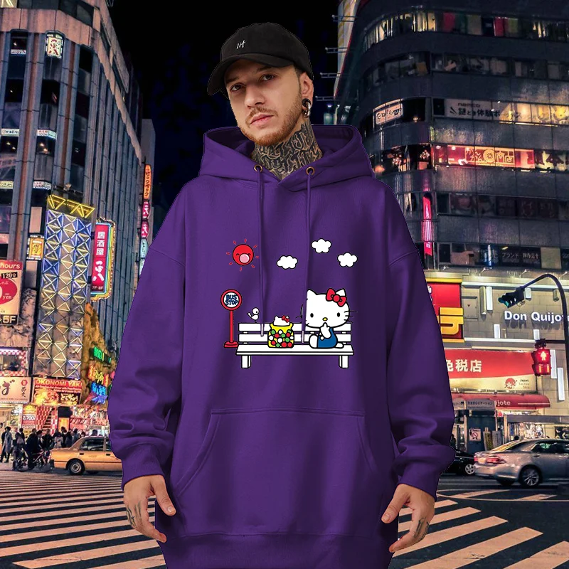 Kawaii Hello Kitty casual cute print unisex hoodie spring and autumn Sanrio cartoon casual sports street print hoodie
Kawaii Hello Kitty casual cute print unisex hoodie spring and autumn Sanrio cartoon casual sports street print hoodie
