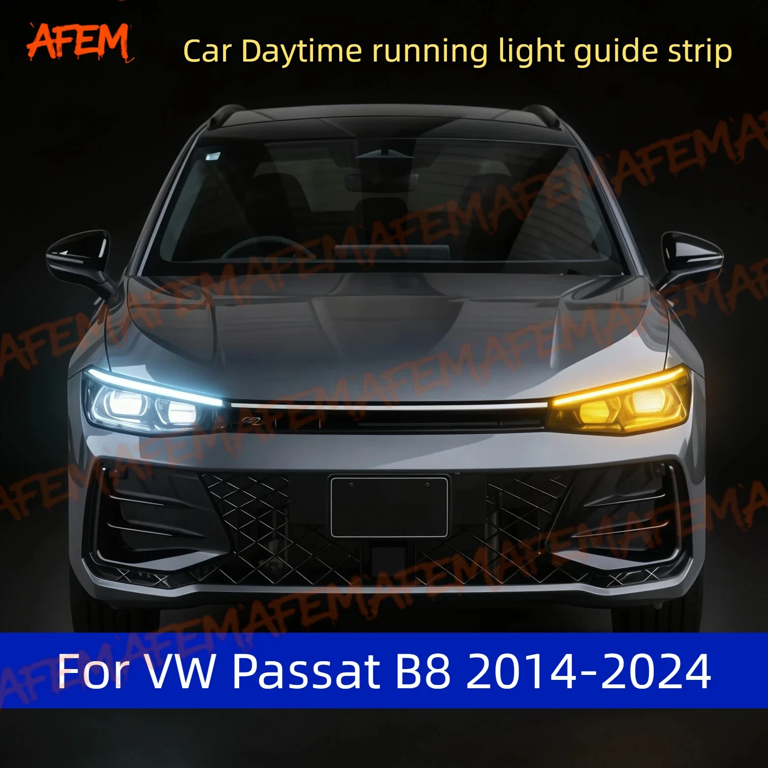 For VW Passat B8 2014-2024 Car DRL Daytime Running Light Start Scan Style Sequential Flowing Turn Signal Light Ultra-Thin LED
For VW Passat B8 2014-2024 Car DRL Daytime Running Light Start Scan Style Sequential Flowing Turn Signal Light Ultra-Thin LED