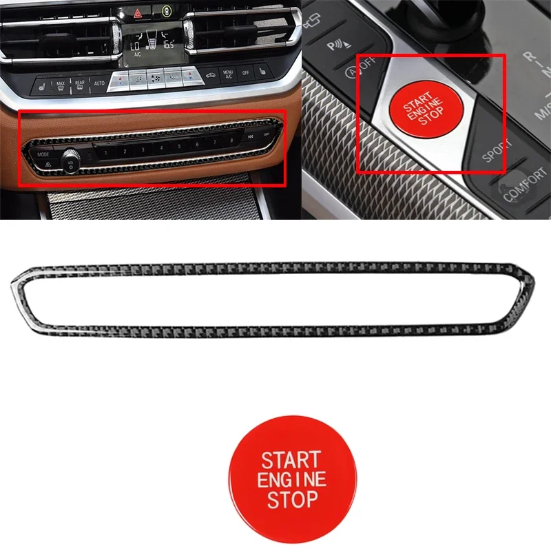 Car Start Stop Button Ignition Switch Panel Center Control Volume Button Frame Cover For BMW 3 Series G20 G28 325i 330d 335
Car Start Stop Button Ignition Switch Panel Center Control Volume Button Frame Cover For BMW 3 Series G20 G28 325i 330d 335