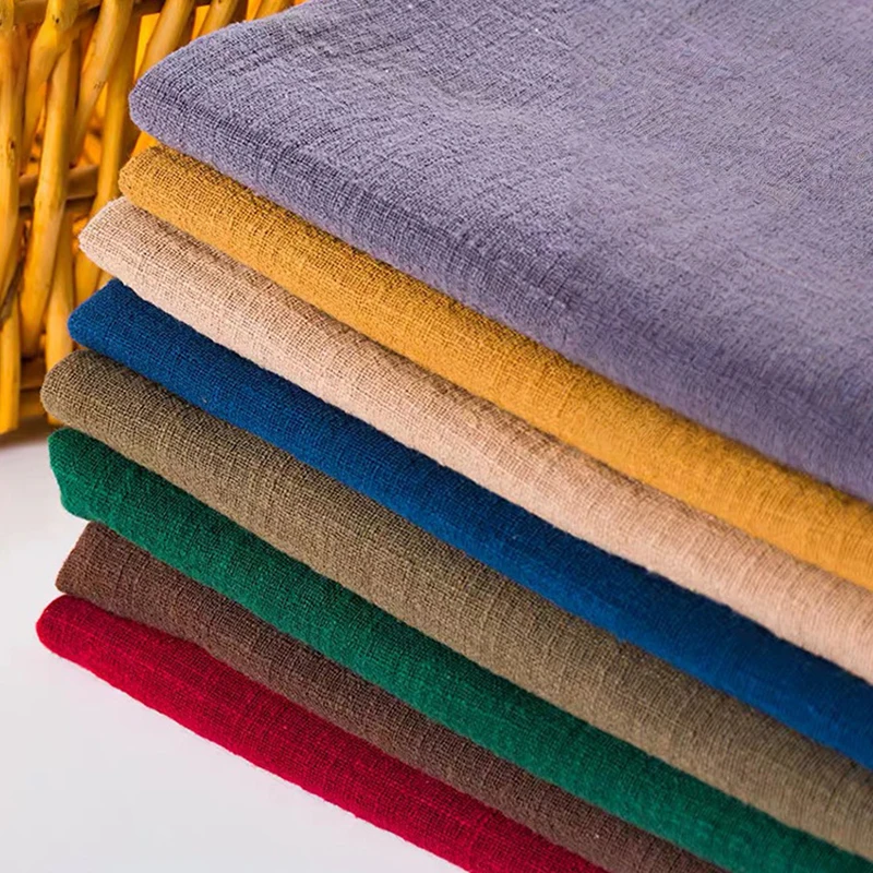 100x135cm Solid Color Breathable Linen Cotton Crepe Slub Fabric Soft Skin Friendly Cloth For Women Clothing DIY Sewing Fabric
100x135cm Solid Color Breathable Linen Cotton Crepe Slub Fabric Soft Skin Friendly Cloth For Women Clothing DIY Sewing Fabric