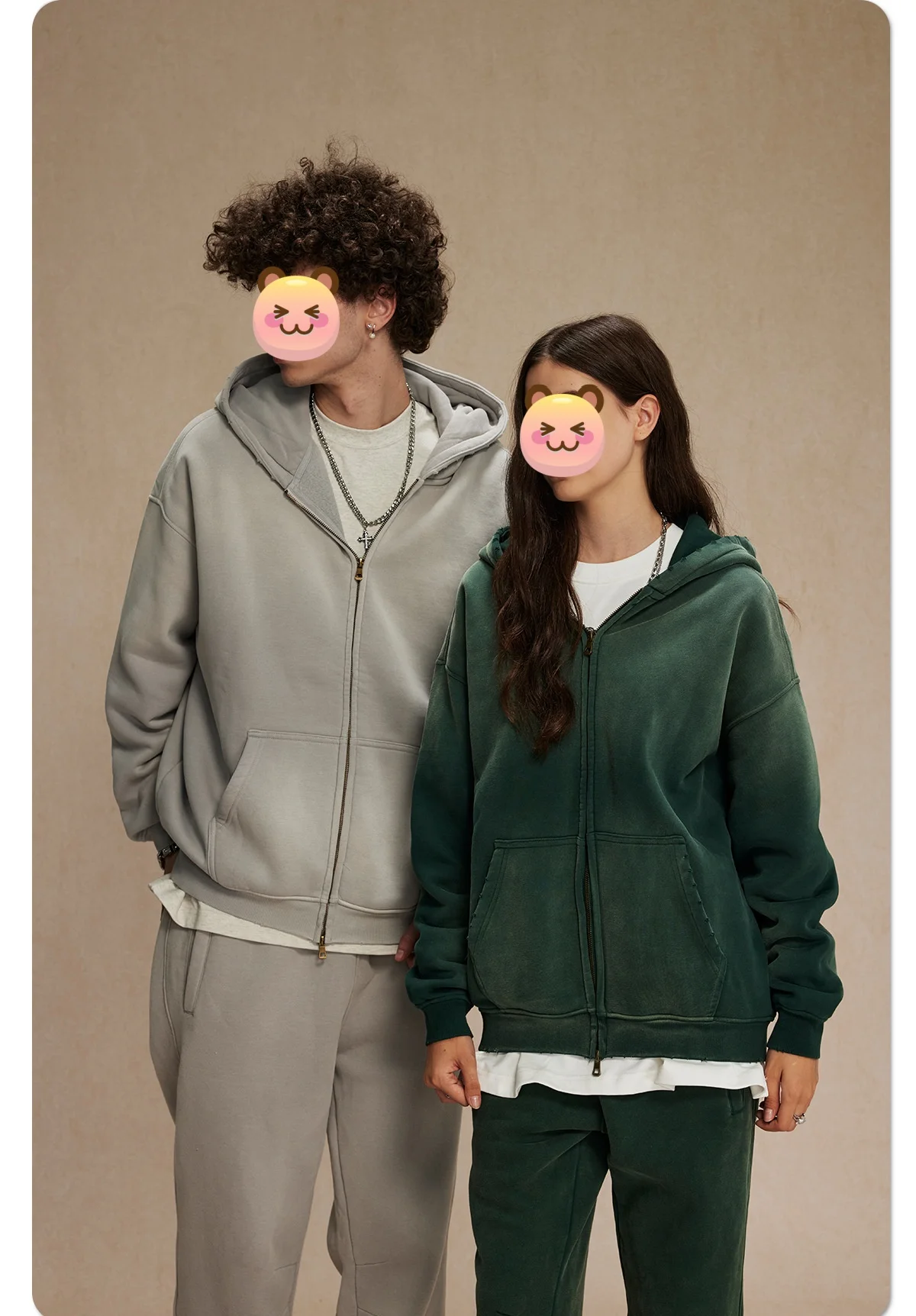 Autumn Winter Fleece Lined Hoodie Jacket Men Women Double Zipper 360g Washed Dyeing Vintage Style Garment
Autumn Winter Fleece Lined Hoodie Jacket Men Women Double Zipper 360g Washed Dyeing Vintage Style Garment