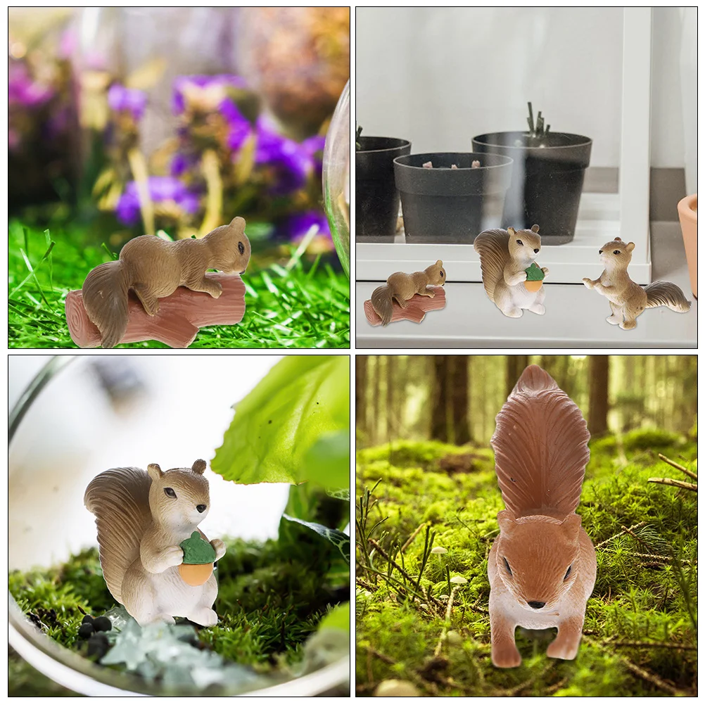 8 Pcs PVC Miniature Squirrel Decor Landscape Adornments Outdoor Garden Decoration Realistic Creative Sculpture for Home
8 Pcs PVC Miniature Squirrel Decor Landscape Adornments Outdoor Garden Decoration Realistic Creative Sculpture for Home