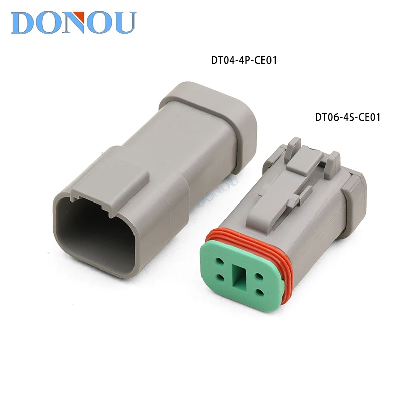 Automotive connector DT06-4S-P006 with terminal 120-ohm resistor 4-hole Dechi type plug-in waterproof plug
Automotive connector DT06-4S-P006 with terminal 120-ohm resistor 4-hole Dechi type plug-in waterproof plug