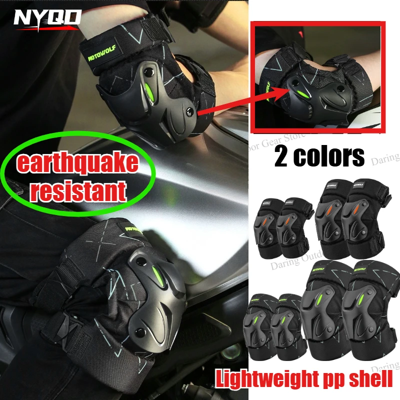 Motocross Knee Pads Protective Gear 4pcs Set Motorcycle Riding Racing Anti-fall Protector Outdoor Sports Leg Protection
Motocross Knee Pads Protective Gear 4pcs Set Motorcycle Riding Racing Anti-fall Protector Outdoor Sports Leg Protection