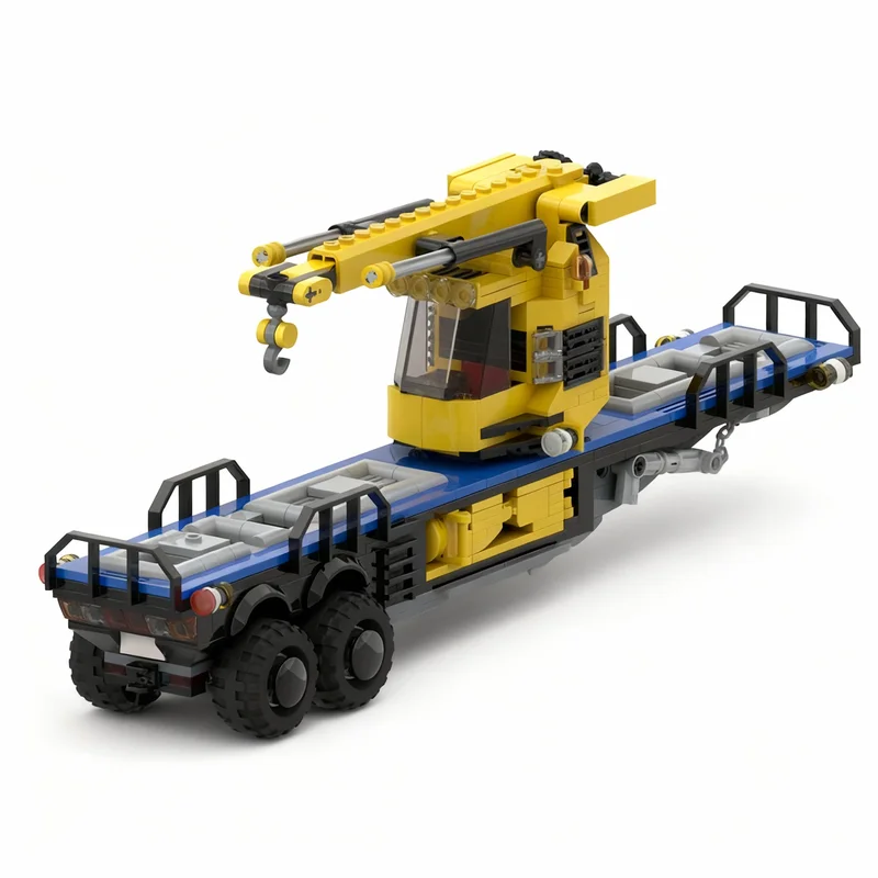 604PCS MOC Technology Semi Trailer Offroad Adventure Truck 2 Flatbed Crane Model DIY Assembly Building Blocks Display Gift Home
604PCS MOC Technology Semi Trailer Offroad Adventure Truck 2 Flatbed Crane Model DIY Assembly Building Blocks Display Gift Home