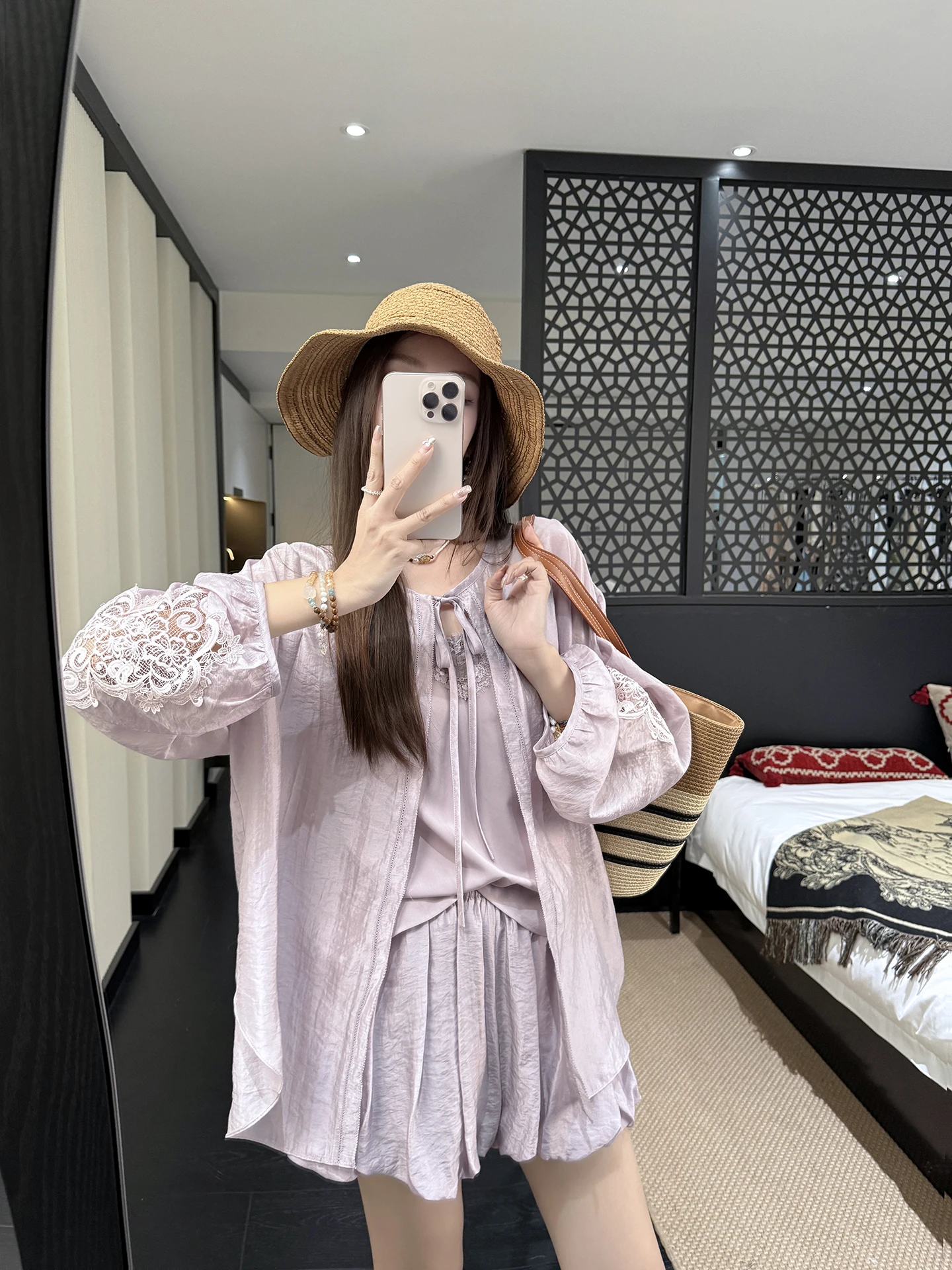 Zhang ei Spring 2025 Silk Blend Lace Sun Protection Set Lightweight Ele Silk And Human Hair Mixed Fabric
Zhang ei Spring 2025 Silk Blend Lace Sun Protection Set Lightweight Ele Silk And Human Hair Mixed Fabric