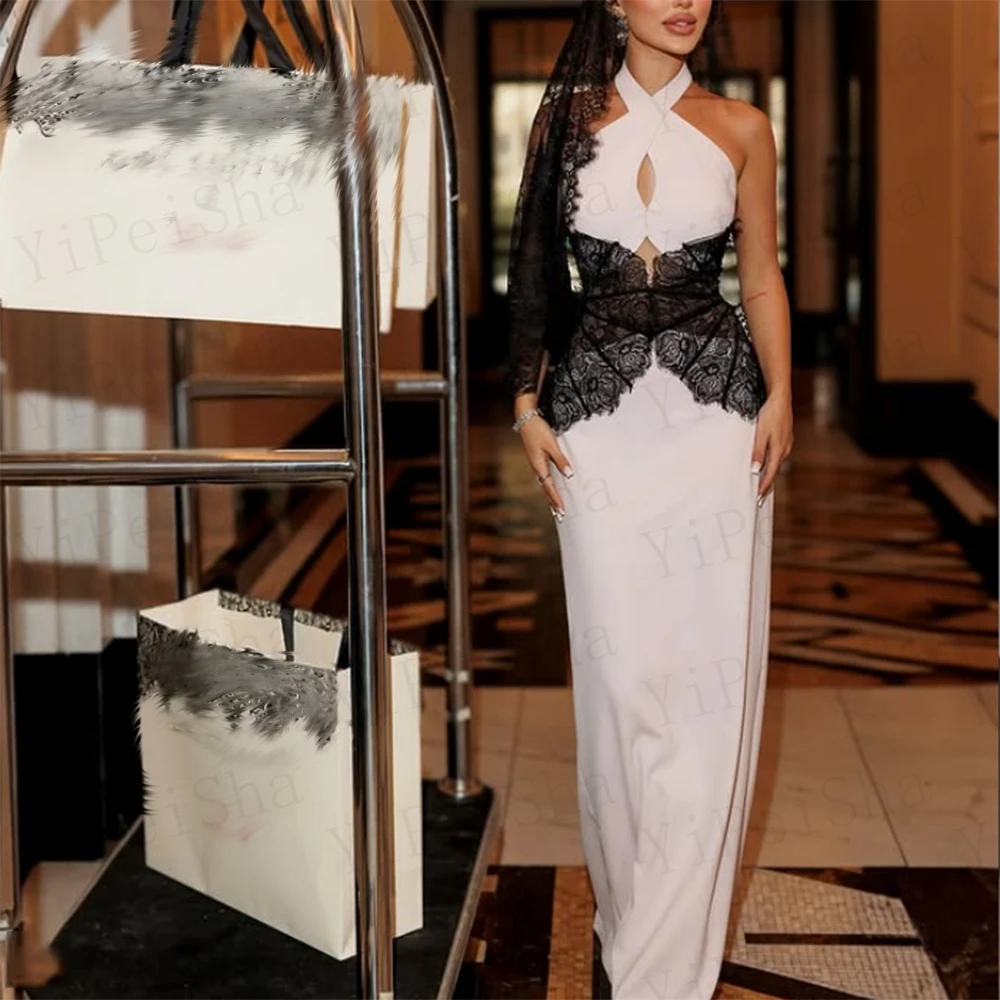 Customized White Straight Prom Dresses Floor-Length Backless Evening Gown Simple Draped Fashion Lace Sexy Casual Party Gown
Customized White Straight Prom Dresses Floor-Length Backless Evening Gown Simple Draped Fashion Lace Sexy Casual Party Gown