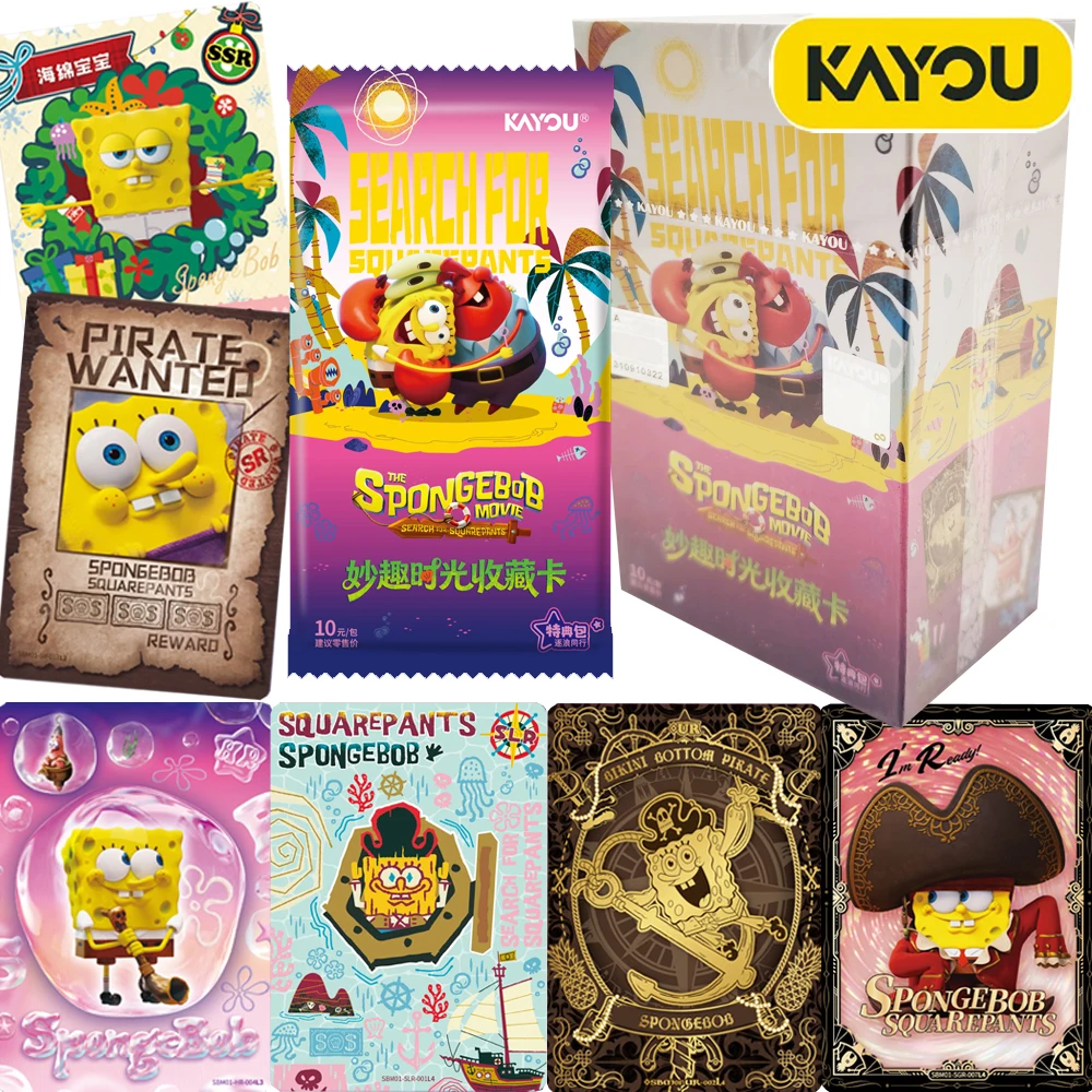 Genuine KAYOU SpongeBob SquarePants Fun Time Animation Peripheral Cards SSR UR XR Exquisite and High-quality Character Card Gift
Genuine KAYOU SpongeBob SquarePants Fun Time Animation Peripheral Cards SSR UR XR Exquisite and High-quality Character Card Gift
