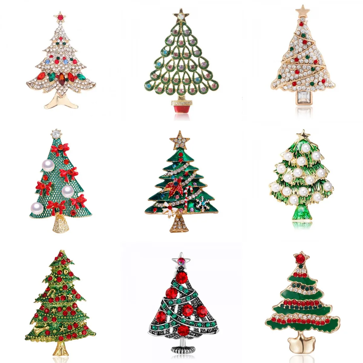 Luxury Exquisite Rhinestone Christmas Brooches Christmas Tree Enamel Brooch Pins for Women Fashion Jewelry New Year Party Gifts
Luxury Exquisite Rhinestone Christmas Brooches Christmas Tree Enamel Brooch Pins for Women Fashion Jewelry New Year Party Gifts
