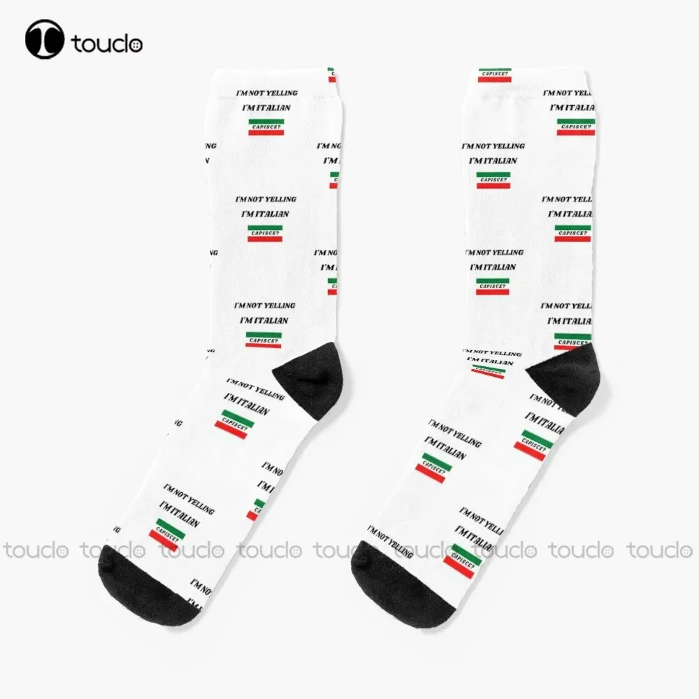 New Im Not Yelling Im Italian - Capisce Socks Womens Boot Socks Personalized Custom Unisex Adult Socks Popularity Holiday Gifts
New Im Not Yelling Im Italian - Capisce Socks Womens Boot Socks Personalized Custom Unisex Adult Socks Popularity Holiday Gifts