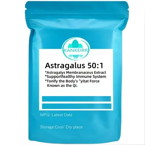 Customized Aluminum Foil Bag for Astragalus Root Extract Powder Huang Qi 50:1 DoubleDeck PlasticBag for Global Distributors