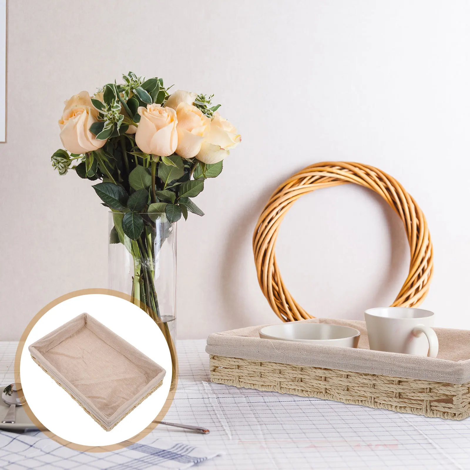 1Pcs Desktop Storage Basket Key Coin Organizer Rattan Woven Sundries Box Practical Household Storage Container
1Pcs Desktop Storage Basket Key Coin Organizer Rattan Woven Sundries Box Practical Household Storage Container