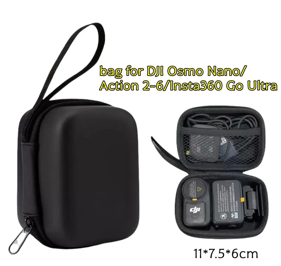 Portable Mini Storage Bag for DJI OSMO Nano/Action 2 3 4 5 6/Insta360 Go Ultra Carrying Case Splash-proof Anti Drop accessories
Portable Mini Storage Bag for DJI OSMO Nano/Action 2 3 4 5 6/Insta360 Go Ultra Carrying Case Splash-proof Anti Drop accessories