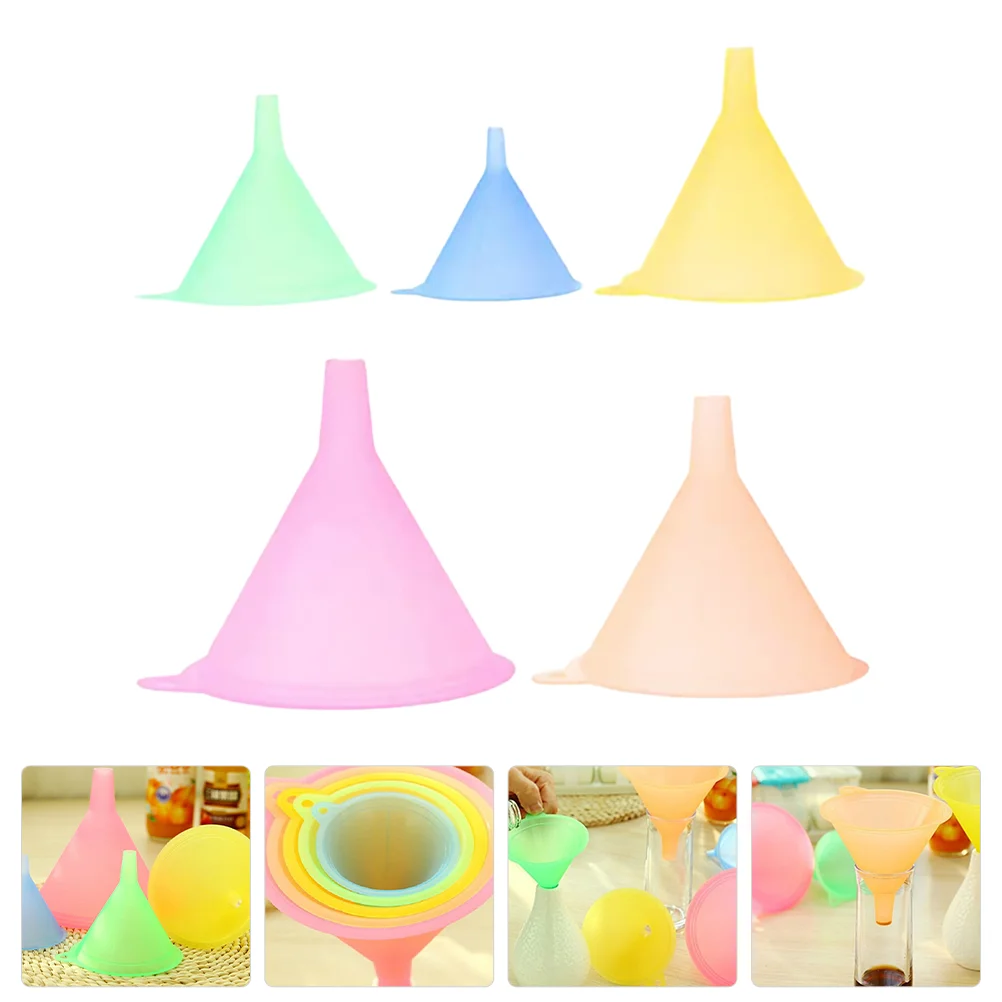 5 Pcs Small Funnels Vinegar Canning Powder Tube Kitchen Gadget Liquid Plastic Accessory Practical Tool
5 Pcs Small Funnels Vinegar Canning Powder Tube Kitchen Gadget Liquid Plastic Accessory Practical Tool