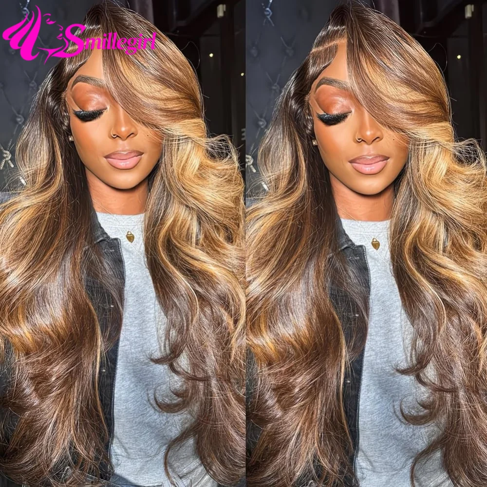 P4/27 Highlight 13x6 Lace Frontal Wig Pre Plucked Colored Body Wave Frontal Wig 36 Inch 13x4 HD Transparent Lace Human Hair Wigs For Women
P4/27 Highlight 13x6 Lace Frontal Wig Pre Plucked Colored Body Wave Frontal Wig 36 Inch 13x4 HD Transparent Lace Human Hair Wigs For Women