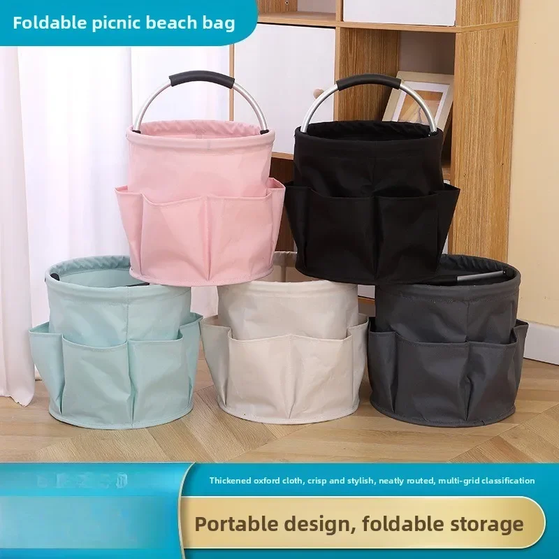 Outdoor Camping Picnic Basket Beach Basket Household Mother and Baby Basket Portable Foldable Storage Bathroom Toilet Bag
Outdoor Camping Picnic Basket Beach Basket Household Mother and Baby Basket Portable Foldable Storage Bathroom Toilet Bag