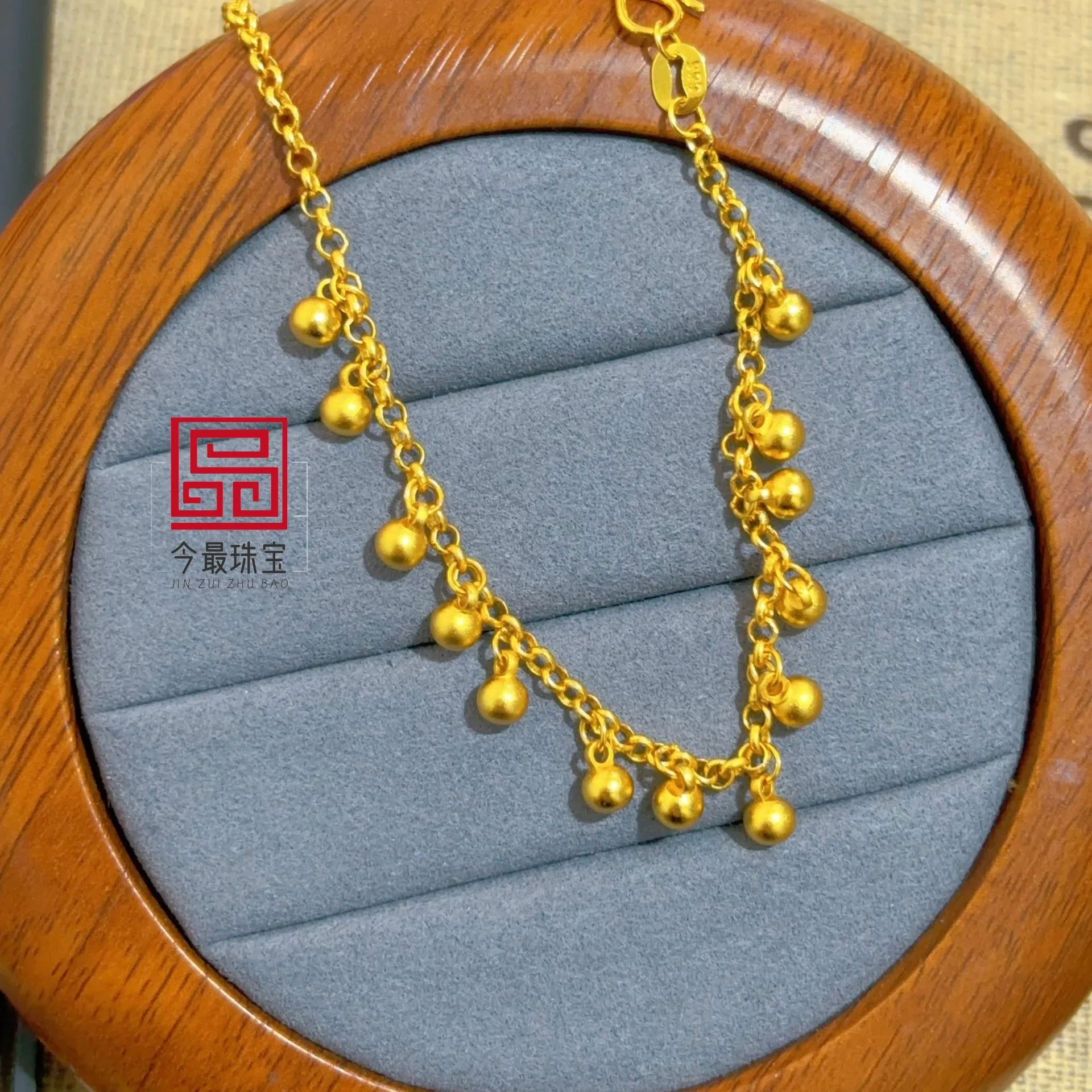 24K Gold AU999 Women's Small Gold Bead Bracelet, Round Bead Design, Light Luxury, Exquisite & Versatile
24K Gold AU999 Women's Small Gold Bead Bracelet, Round Bead Design, Light Luxury, Exquisite & Versatile