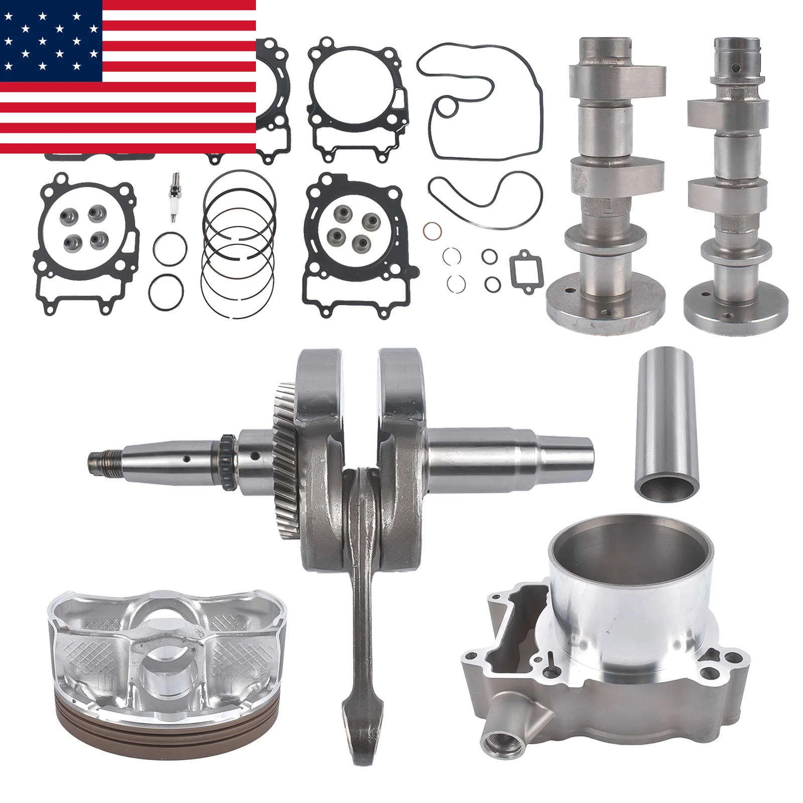 AP03 Engine Rebuild Kit Crankshaft Cylinder Gaskets 2 Camshafts for Polaris 2204729
AP03 Engine Rebuild Kit Crankshaft Cylinder Gaskets 2 Camshafts for Polaris 2204729