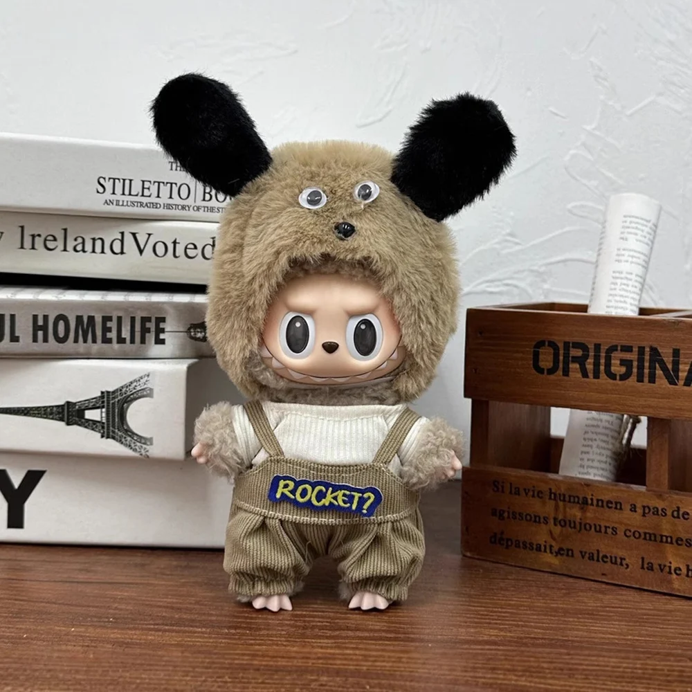 17 см Labubu плюшевая одежда для животных, аксессуары для кукол первого и второго поколения, сменная одежда, детские игрушки
17 см Labubu плюшевая одежда для животных, аксессуары для кукол первого и второго поколения, сменная одежда, детские игрушки