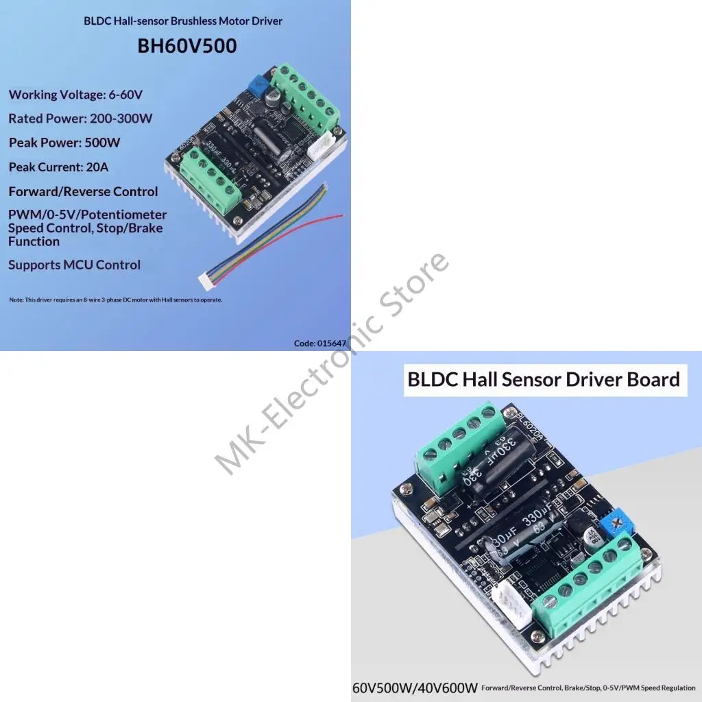 Плата драйвера питания R2LF для бесщеточного двигателя BLDC, 60 В, 500 Вт, датчики Холла для 3D-печати
Плата драйвера питания R2LF для бесщеточного двигателя BLDC, 60 В, 500 Вт, датчики Холла для 3D-печати