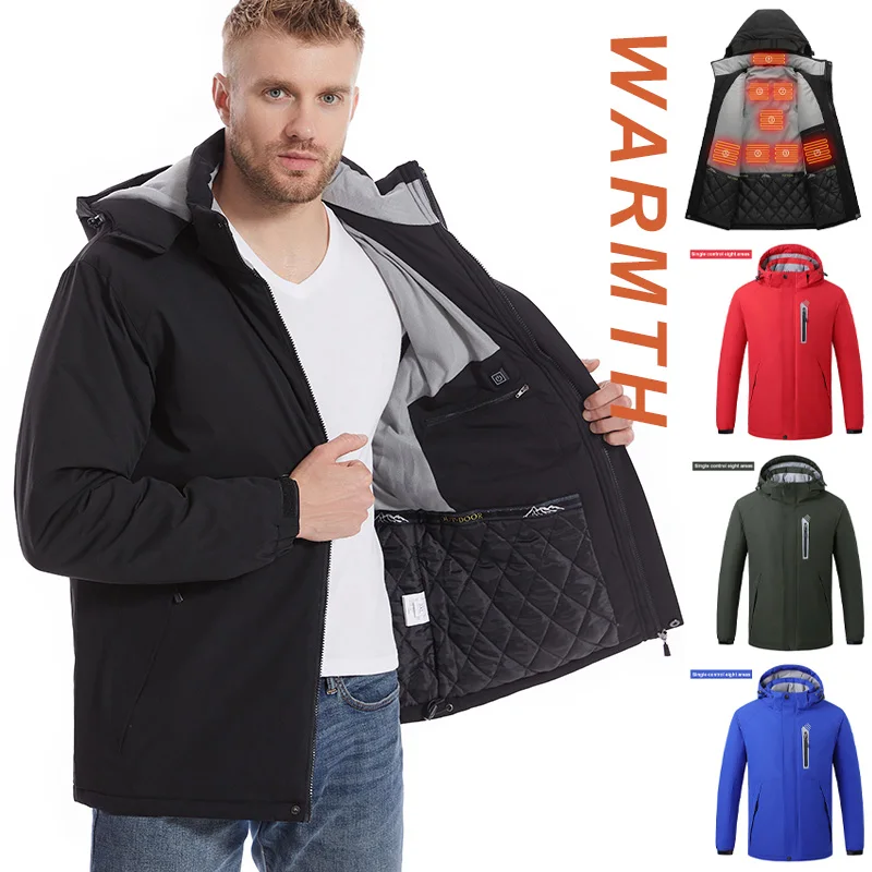 Single-Control Eight-Zone Heating Jacket Intelligent Heating Windproof Warm Cycling Jacket Electric Heating Outdoor Cold-Prooof
Single-Control Eight-Zone Heating Jacket Intelligent Heating Windproof Warm Cycling Jacket Electric Heating Outdoor Cold-Prooof