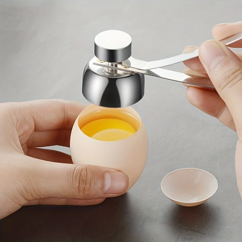 1Pc Stainless Steel Egg Topper Cracker Quick Easy Egg Shell Opener Tool for Raw Soft Hard Boiled Eggs Kitchen Gadget
1Pc Stainless Steel Egg Topper Cracker Quick Easy Egg Shell Opener Tool for Raw Soft Hard Boiled Eggs Kitchen Gadget