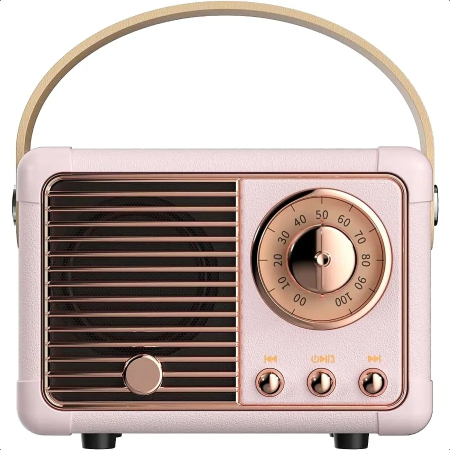 Retro Bluetooth Speaker Vintage Decor Wireless Portable Mini Bluetooth Speaker Small Cute Old Fashion Style for Home Bedroom Ki 
Retro Bluetooth Speaker Vintage Decor Wireless Portable Mini Bluetooth Speaker Small Cute Old Fashion Style for Home Bedroom Ki