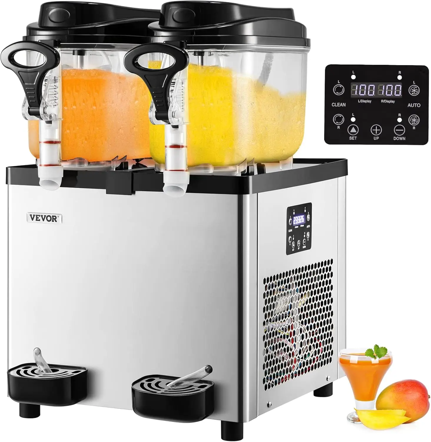 Commercial Slushy Machine, 6 L x 2 Tanks 50 Cups Margarita Machine, 700W 110V Stainless Steel Smoothie Frozen Drink Maker
Commercial Slushy Machine, 6 L x 2 Tanks 50 Cups Margarita Machine, 700W 110V Stainless Steel Smoothie Frozen Drink Maker
