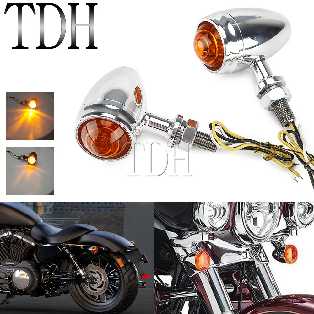 Motorcycle Front LED Turn Signals Indicator Light Blinker Bullet Flashing Light for 12V MotorBike 10MM Mounting Screw Universal
Motorcycle Front LED Turn Signals Indicator Light Blinker Bullet Flashing Light for 12V MotorBike 10MM Mounting Screw Universal