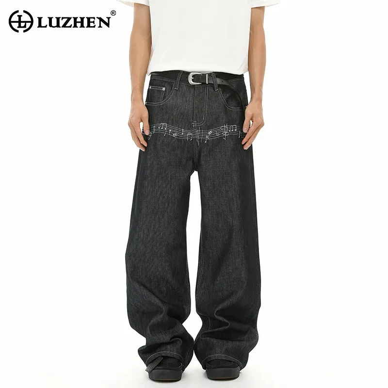 LUZHEN 2026 New Embroidery Musical Note Pattern Loose Straight Jeans Men Trendy Original High Quality Casual Denim Pants JY7289
LUZHEN 2026 New Embroidery Musical Note Pattern Loose Straight Jeans Men Trendy Original High Quality Casual Denim Pants JY7289