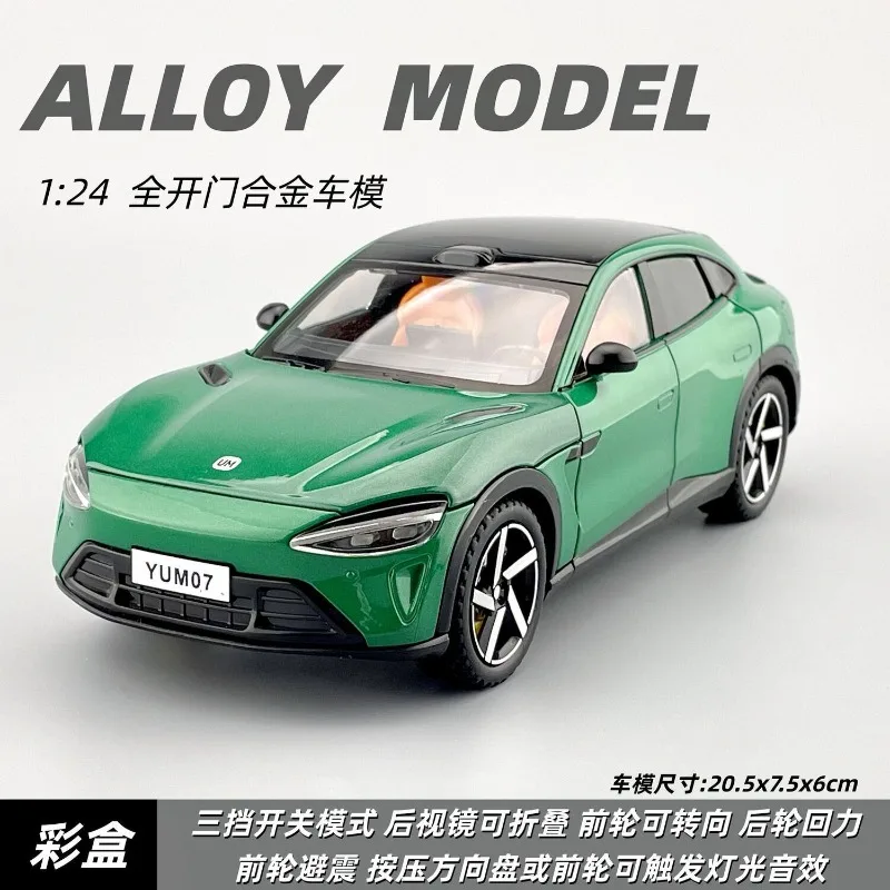 Alloy Diecast X YU7 Model 1:24 New Energy Crossover Vehicle with Detailed Interior for Collection Birthday Gift Home Decoration
Alloy Diecast X YU7 Model 1:24 New Energy Crossover Vehicle with Detailed Interior for Collection Birthday Gift Home Decoration