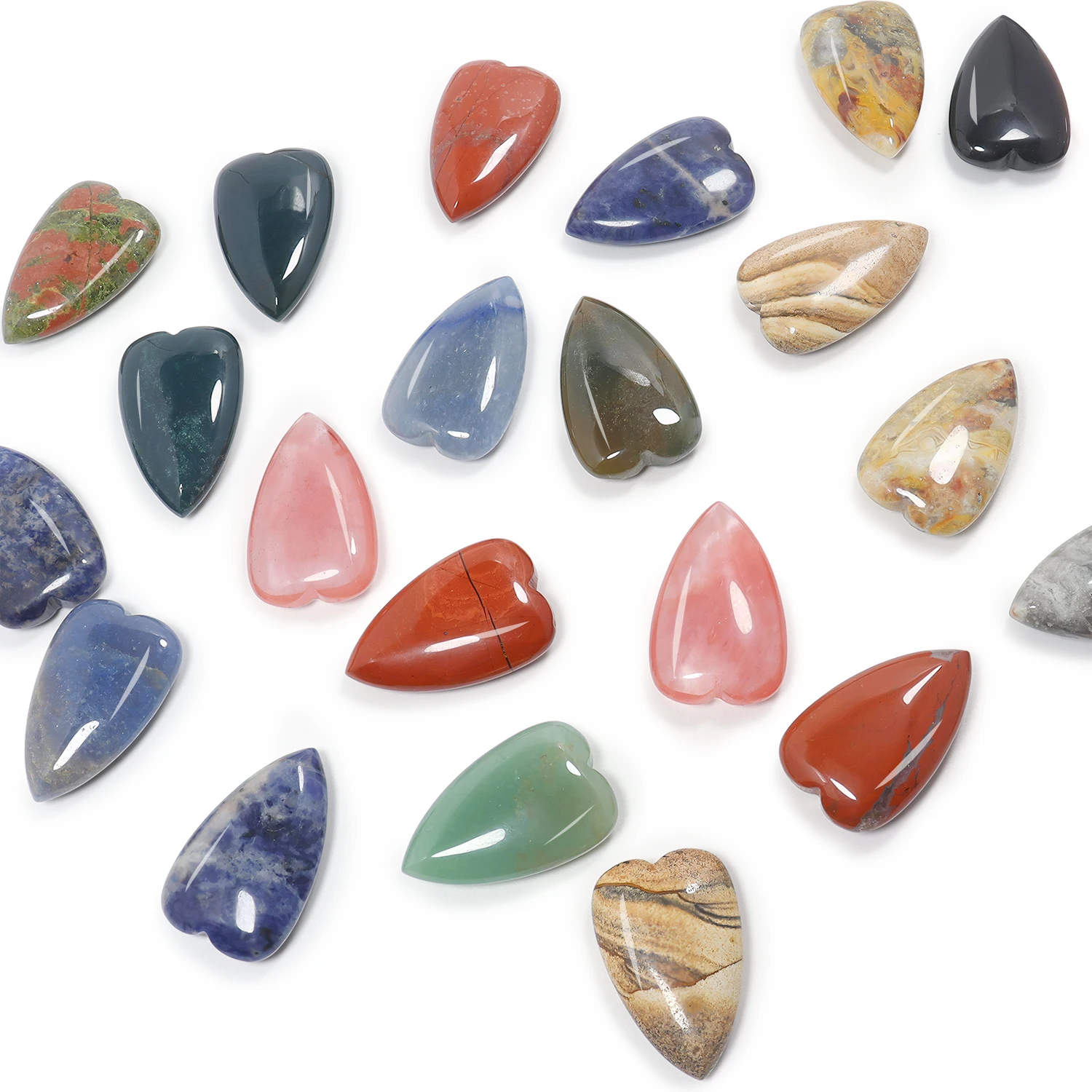 5/10/20pcs Natural Heart Shape Reiki Healing Chakra Crystal Gemstone Beads 25x40mm No Hole For Women Beauty DIY Decor Gift
5/10/20pcs Natural Heart Shape Reiki Healing Chakra Crystal Gemstone Beads 25x40mm No Hole For Women Beauty DIY Decor Gift