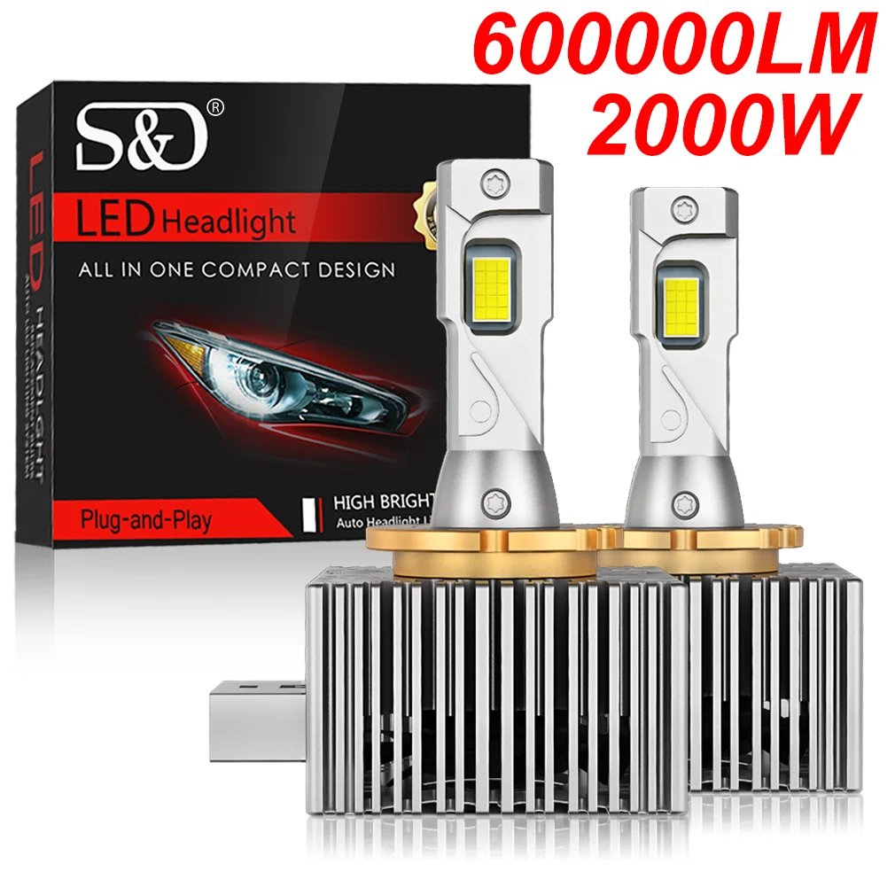 S&D D4S D8S D5S LED Headlight Canbus 2000W 600000LM D5R D4R D8R Auto Bulbs Two-sided Xenon HID Car Lamp for BBA 6000K 12V 24V
S&D D4S D8S D5S LED Headlight Canbus 2000W 600000LM D5R D4R D8R Auto Bulbs Two-sided Xenon HID Car Lamp for BBA 6000K 12V 24V