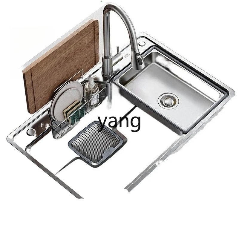 LTT Japanese Style Large Single Bowl Household Stainless Steel Vegetable Washing Basin Easy to Drain and Clean Dishwashing Sink
LTT Japanese Style Large Single Bowl Household Stainless Steel Vegetable Washing Basin Easy to Drain and Clean Dishwashing Sink