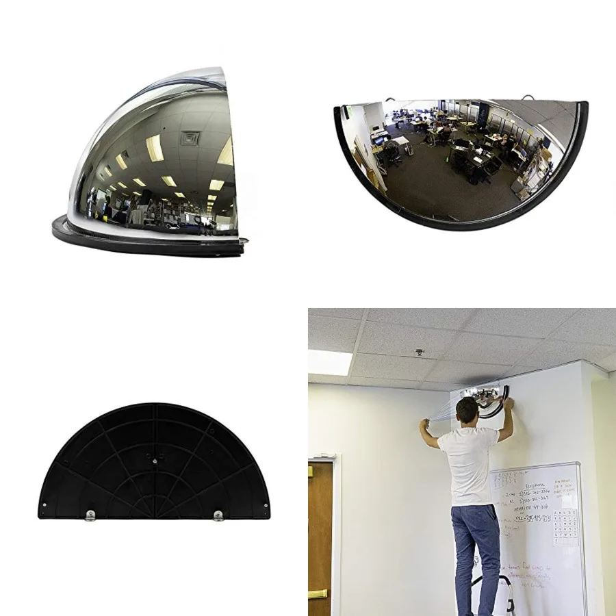 26 Acrylic Bubble Half Dome Convex Mirror, Round Indoor Security Mirror for Driveway Safety Spots, Outdoor Warehouse Side View,
26 Acrylic Bubble Half Dome Convex Mirror, Round Indoor Security Mirror for Driveway Safety Spots, Outdoor Warehouse Side View,